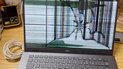 DellノートPC 液晶パネル交換作業記録（海外注文・A級互換パネル使用）